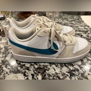 Nike Kids Cream/Teal  Shoes